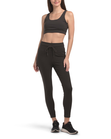 2pc active set with drawstring leggings for women | polyester/spandex