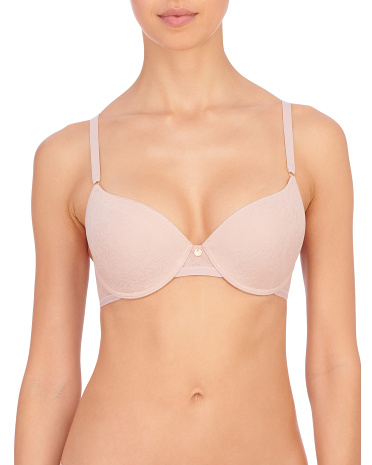 sheer jacquard full fit contour underwire bra for women | polyester/nylon/elastane