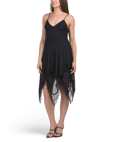 lace bottom dress for women | polyester