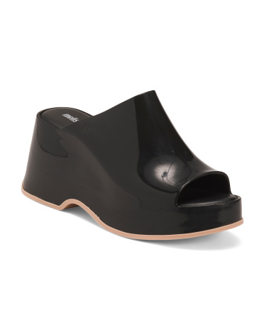 patty platform slip on sandals for women
