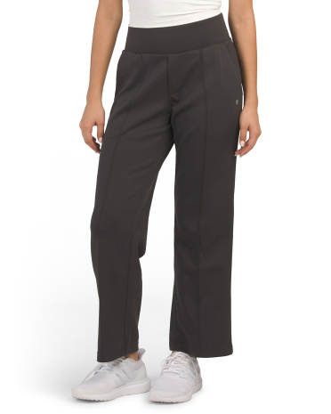 scuba knit pintuck pants for women | polyester/spandex/rayon
